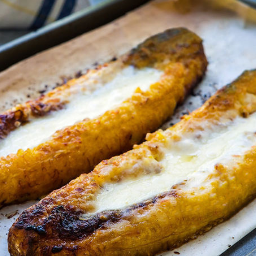 Plátanos Al Horno Con Queso